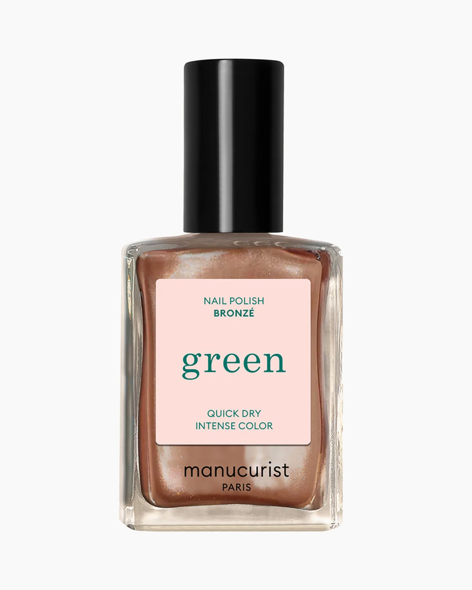 Green™ lak na nehty Bronzé – lahvička měděně třpytivého laku