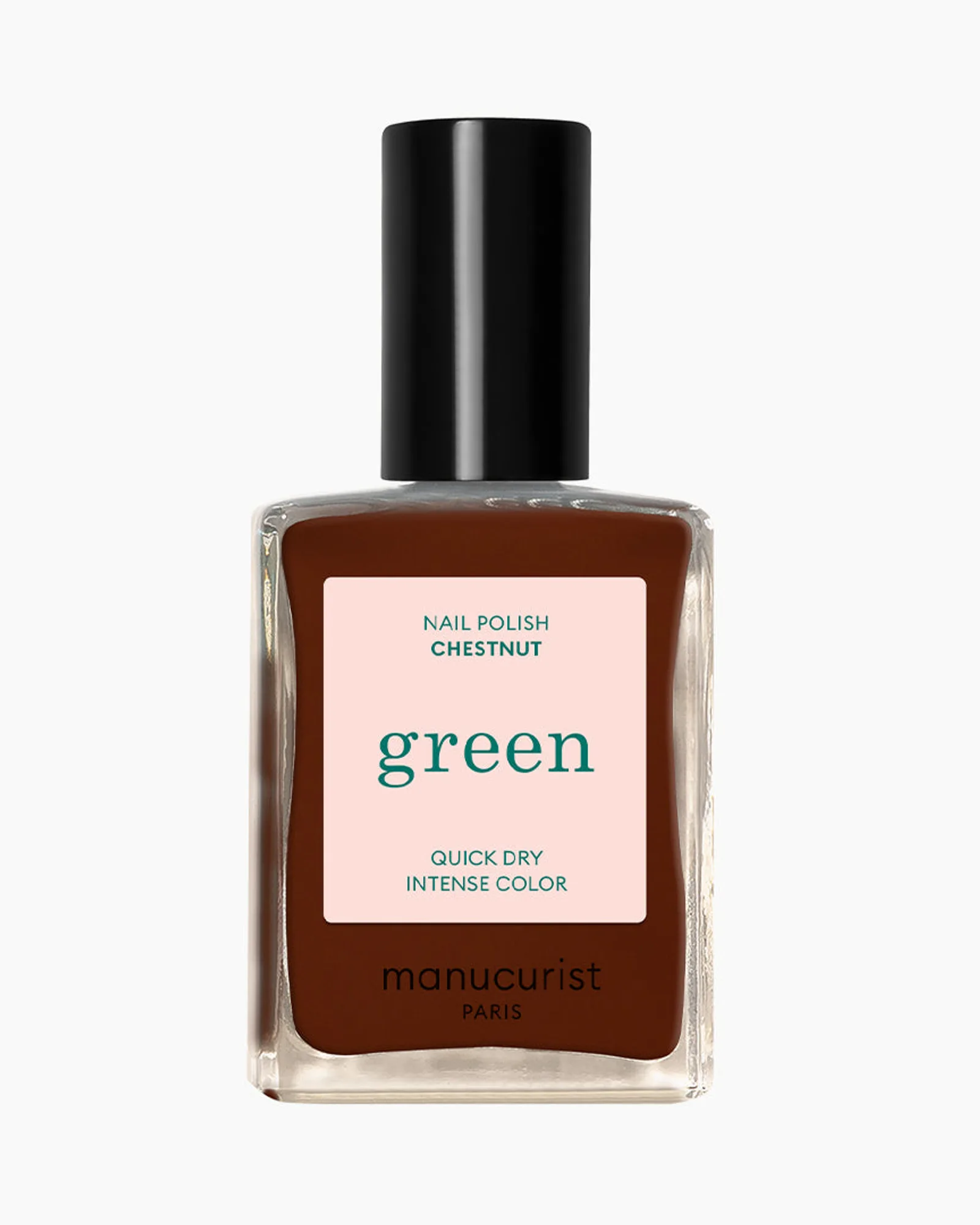 Green™ lak na nehty Chestnut – lahvička teplého kaštanového laku