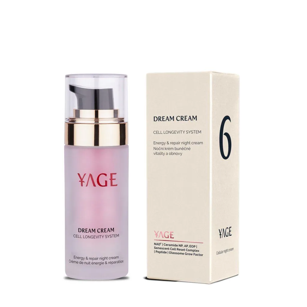 Noční krém Dream Cream v růžové lahvičce s krabičkou