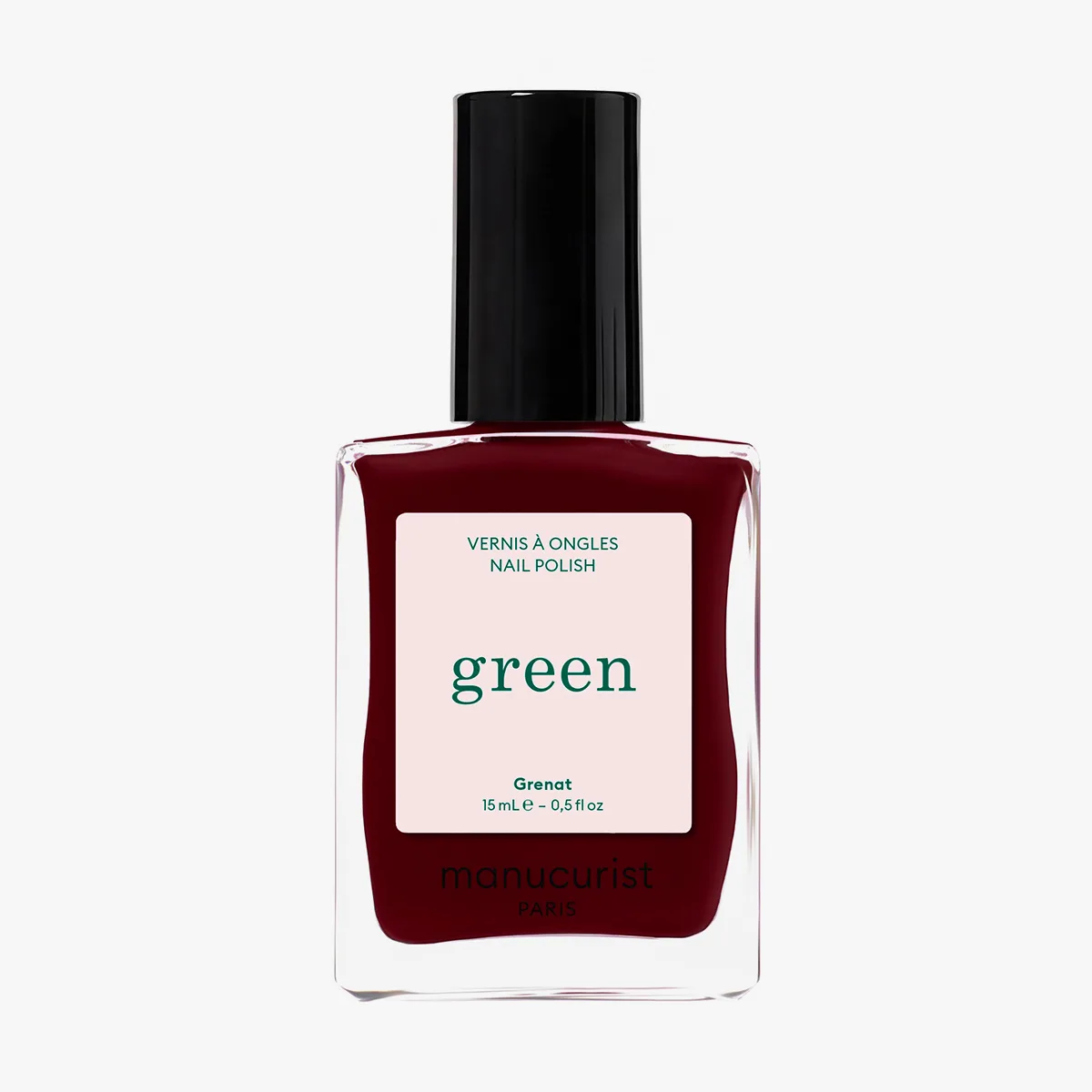 Lahvička Green Grenat na světlém pozadí