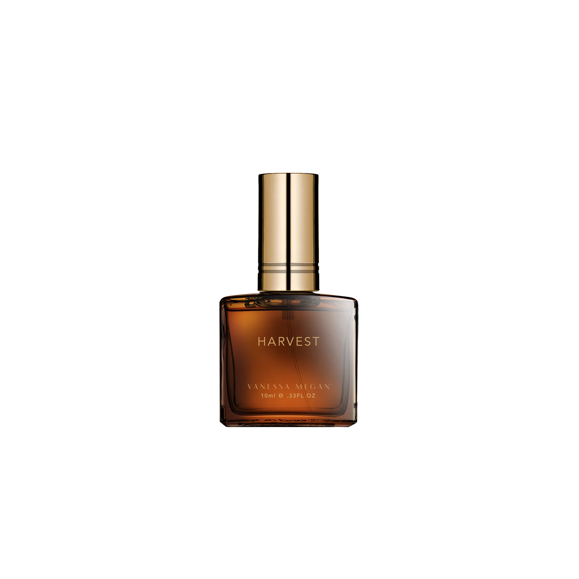 Vanessa Megan Harvest 10 ml – parfum naturel dans un flacon ambré au bouchon doré