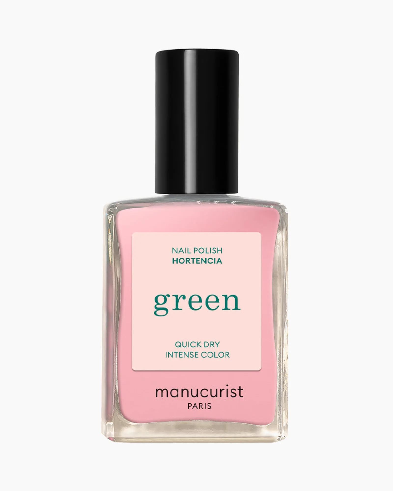 Lahvička Green laku Hortencia na bílém pozadí