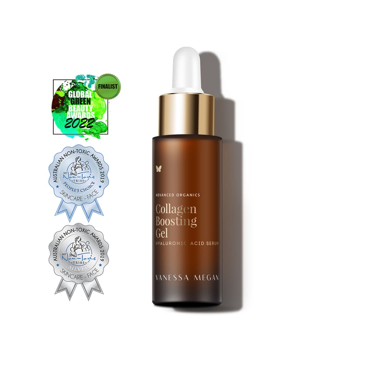Lehké kolagen posilující sérum s kyselinou hyaluronovou Collagen Boosting Gel Hyaluronic Acid Serum