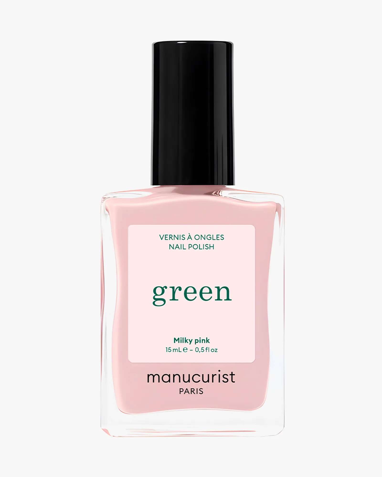 Green™ lak na nehty Milky Pink – lahvička mléčně růžového laku