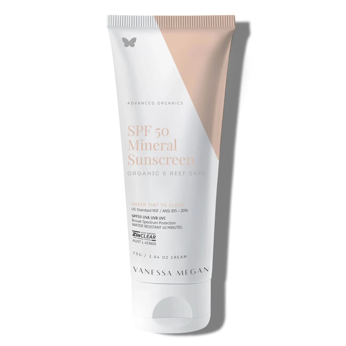 Opalovací krém SPF 50 Mineral Sunscreen Organic & Reef Safe