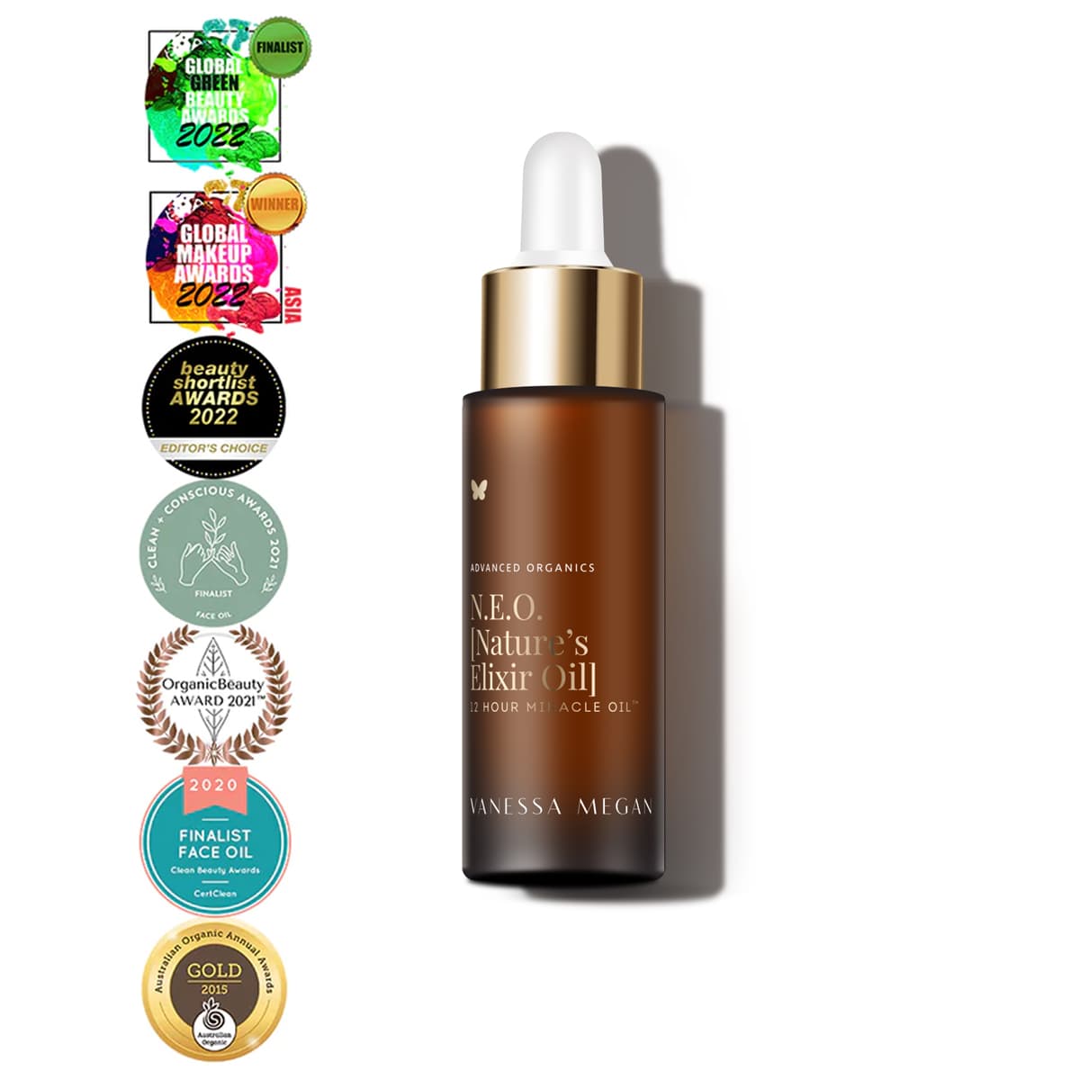 Posilující výživný pleťový olej N.E.O. (Nature’s Elixir Oil) 12 Hour Miracle Oil
