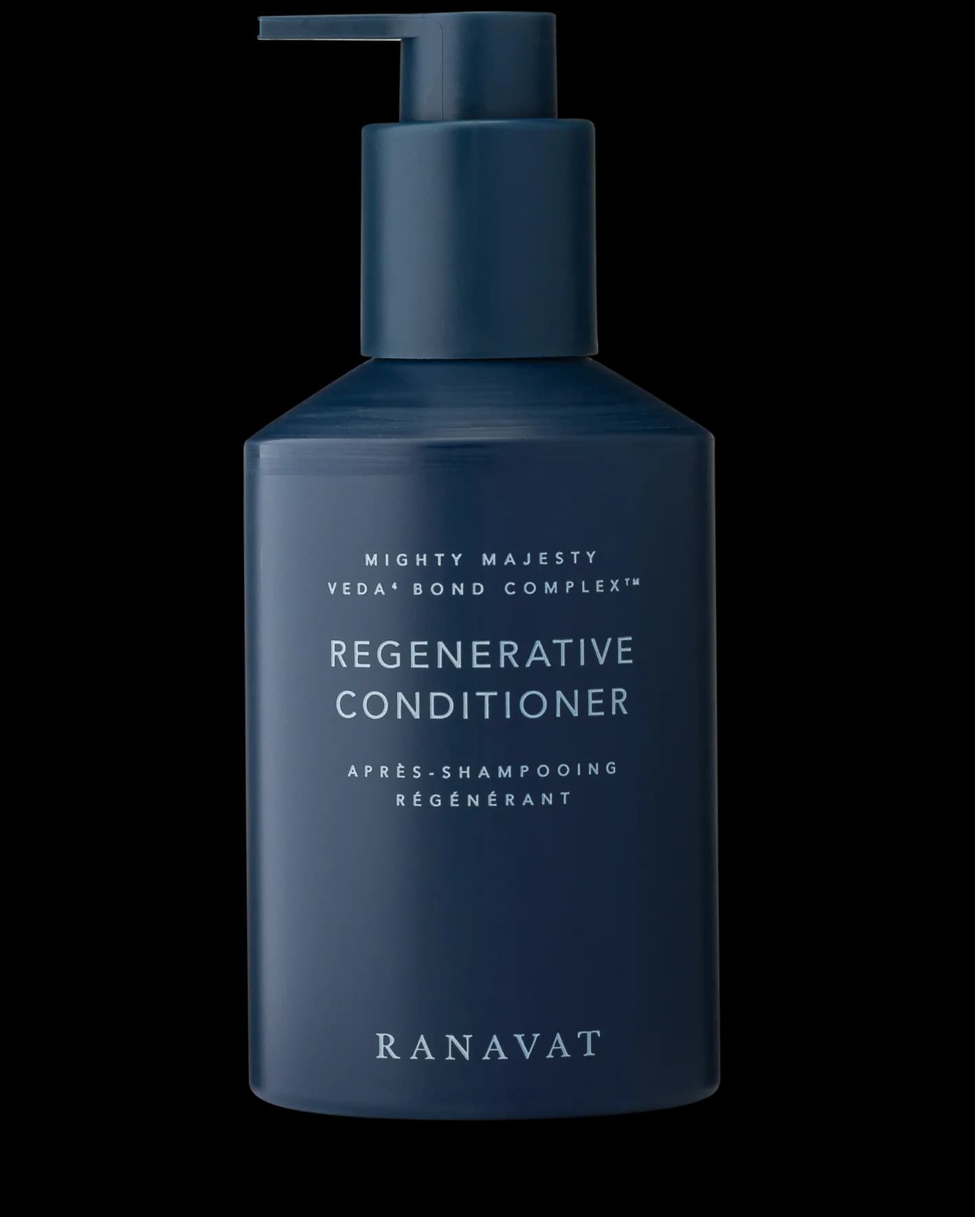 RANAVAT Regenerační kondicionér Veda⁴ Bond Complex – tmavě modré balení s pumpičkou